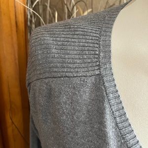 Gray V neck comfy sweater